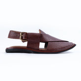 PW Classic Peshawari Chappals – Burgundy